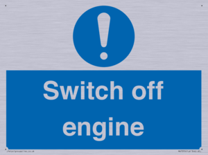 Switch off engine